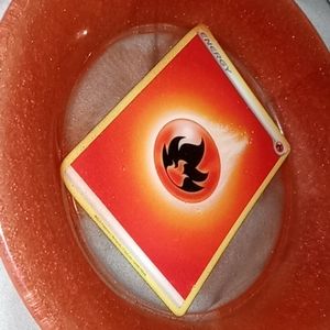 Homemade Pokemon fire energy plate
